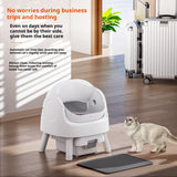 Open Automatic Litter Box White Deodorant