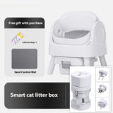 Open Automatic Litter Box White Deodorant