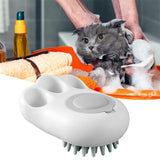 Durable Cat Paw Bath Brush Fine Foaming Labor - saving Cartoon Shape Pet Dog Cat Pet Hair Grooming Brush Reusable Dog Hair Comb Pet Products - My Store