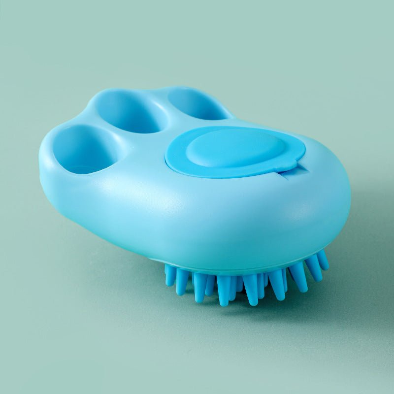 Durable Cat Paw Bath Brush Fine Foaming Labor - saving Cartoon Shape Pet Dog Cat Pet Hair Grooming Brush Reusable Dog Hair Comb Pet Products - My Store